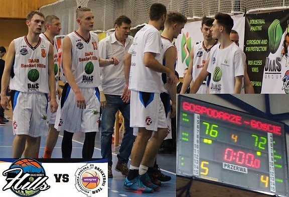 W pierwszym meczu 2 rundy playoff  wygrywamy 76:72